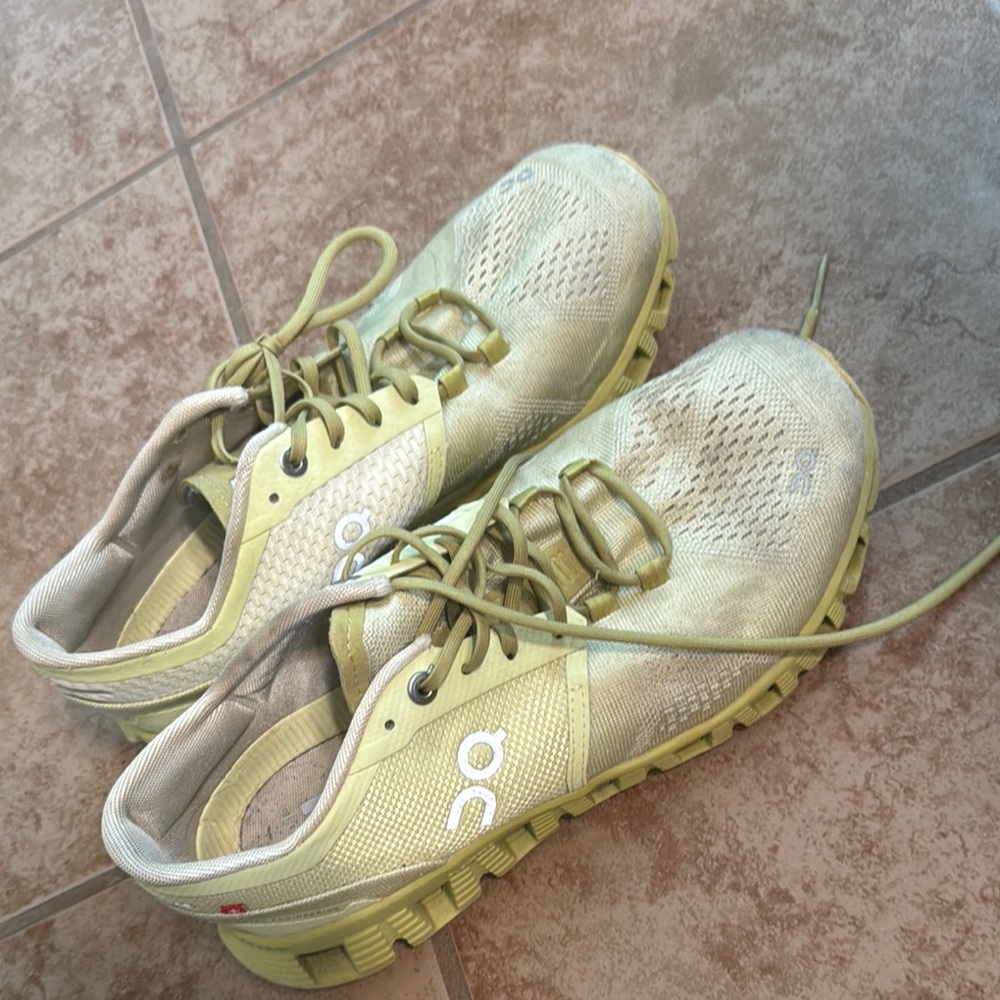 On Running Light Green Athletic Shoes